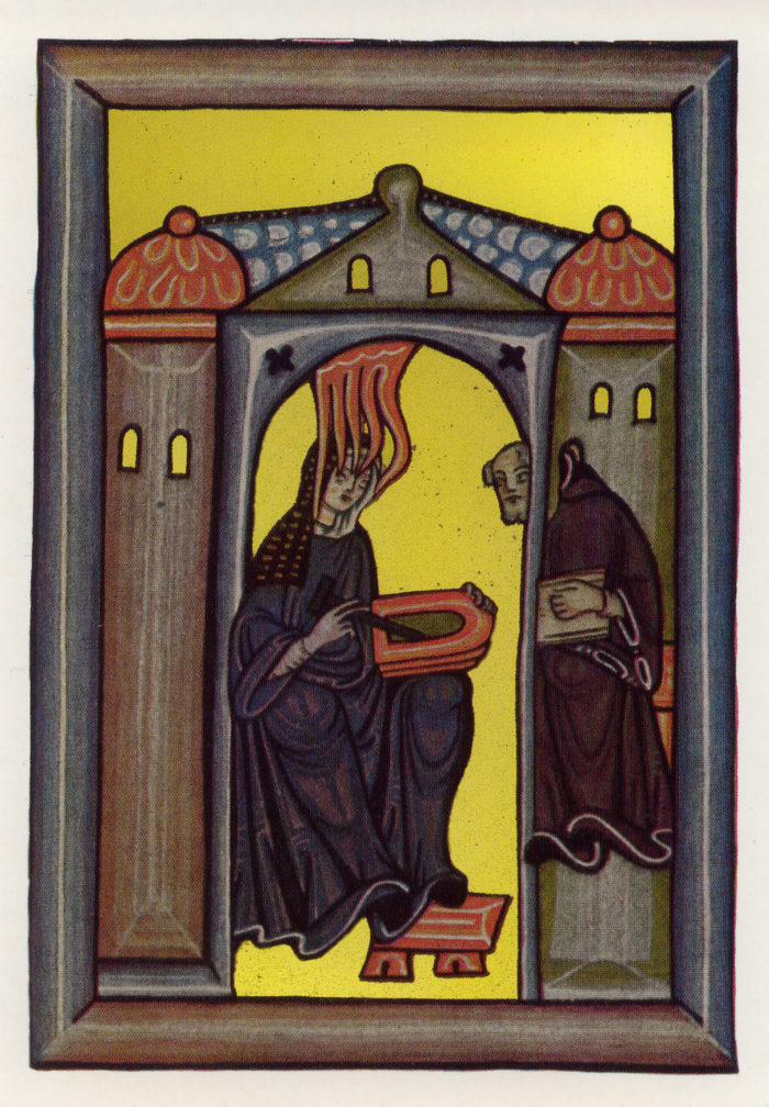 Hildegard von Bingen und ihr Sekretär Volmar